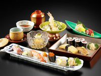 寿司ランチコース　瑠璃/るり+今だけ「デザートおせち」