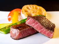 ランチ【フィレステーキランチ】厳選国産牛フィレステーキ・デザート等全5品