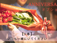 [Anniversary Plan/S Plan: Option] 9 roses - No additional charge