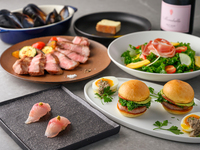 [Princess + Toast with Sparkling Wine] Enjoy a full course of classic fusion cuisine + a complimentary glass of sparkling wine for a toast