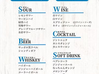All-you-can-drink menu