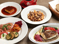 【公式 最安値保証】〈 公式HP特典 1ドリンク付き！〉事前予約限定 平日プラン ￥4,500円 → ￥3,980円(税込) 　IL CARDINALE LUNCH 前菜＋選べるパスタとメイン デザート・コーヒー付き！