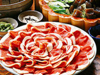 39フェア2/22～3/2限定　手切りぼたん鍋「ランチ」ガチャポンでプレゼント付き