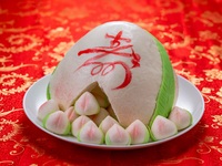 【要予約】追加祝い桃饅頭（1個）