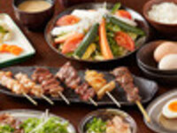 Charcoal grilled yakitori course ◎ 2 hours all-you-can-drink included