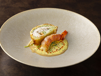 KASA/【シグネチャーコース】季節の食材を使用したコース全5品＋モエ・エ・シャンドン2時間飲み放題