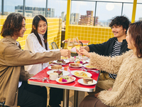 ~7/31【LUNCH THE ROOF COURSE】サラダブッフェ＆ドリンクバー！選べるメインとパスタのランチコース＋飲み放題付き