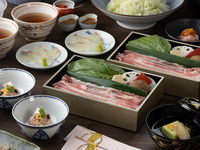 【개별 냄비의 국물 샤브】 축하 회석 “백복 모모후쿠”(엄선 돼지고기)*전날까지의 예약 필요