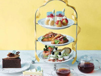 Blue Afternoon Tea + Free Drinks & Cafe + Choice of Cut Cake