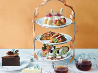 Blue Afternoon Tea + Free Drinks & Cafe + Choice of Cut Cake