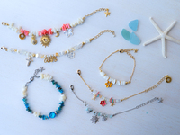 さざれ石のブレスレット作り