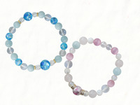 Making bracelets using natural stones (round stones)