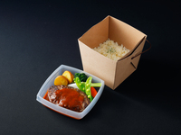 【主食 ナン】⑧北海道産牛肉のハンバーグBOX