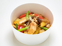 鶏肉の黒胡椒炒め　