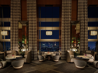 【The Lobby Lounge】 The Ritz-Carlton Tokyo  Melon & Watermelon  Afternoon Tea with a glass of The Ritz-Carlton Champagne