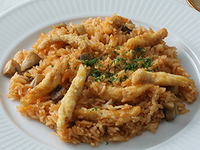 Sole pilaf with chateau sauce set