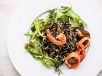 Itoman squid ink pescatore + half buffet