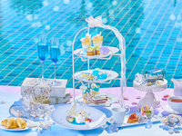 【 土日祝 カフェフリー】マーメイドブルー アフタヌーンティー〜トロピカルサマー〜 スペシャリテの“白くまの夏休み”＆ブルーの乾杯ドリンク付き