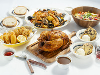 [Soft drinks all-you-can-drink plan] "DINER'S course" where you can enjoy the impressive rotisserie chicken, a whole chicken carefully roasted.