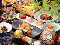 ディナー限定特典付き・お祝いプラン 萬代会席 華（はな）