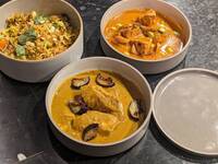 New 【Biryani Lunch】 ビリアニ とスパイスカレー2種 ミックスリーフサラダ付き 食後のCoffee or Tea or Chai（GW）