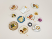 Gluten-free deep-fried skewers 11skewers course (2 appetizers, 11 gluten-free deep-fried skewers, soup, chopstick rest, dessert)