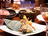 Seasonal Kaiseki course available only in private rooms on the third floor: 6,600 yen