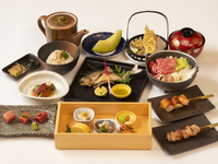 [Março] <Somente comida> "Hijiri" - Frango Hinai, shabu-shabu de carne bovina doméstica, lagosta espinhosa - 10.000 ienes