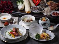 【乾杯グラスシャンパン付き】"THE" 龍天門コース（ランチ・3日前要予約）