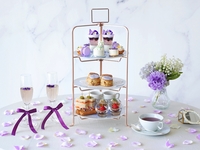 [Special price on weekends and holidays] Violet & White Grace Afternoon Tea + 30 Free Flow Beverages