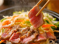 Okinogu Genghis Khan (Mutton grilled on a hot plate) + all-you-can-drink 4,200 yen