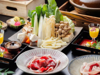 【個室プラン】ぼたん鍋お食事コース《赤身肉＆最上級ロース肉食べ比べ》