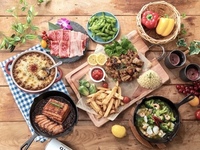 (Summer) [Fridays, Saturdays, Sundays, and holidays] Gold Star BBQ Plan (soft drinks all-you-can-drink)