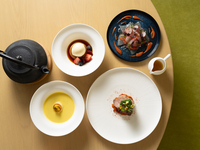 【ランチ】 “夏” スープ付き！前菜・メイン・デザートが選べるコース4品+乾杯1ドリンク付き