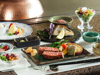 【7月8月】加賀ランチコース(魚介+黒毛和種ステーキ）