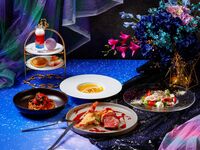 【ご褒美ディナー★TWGを含む2時間カフェフリー】ギャラクシーミニアフタヌーンティー付き選べる前菜、メイン プリフィックスコース《ご予約制》