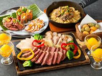 MODIS確約【肉三昧コース（週末）】3時間／OPEN～20時までスタート限定／肉づくしのコース料理＋飲み放題＋室料込み