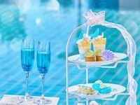 【マーメイドブルーティースタンド付ランチ】乾杯スパークリング＆カフェフリー！アフタヌーンスタイルを愉しむランチ！