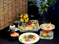 【和食ダイニング・数量限定　立夏～りっか～】黒毛和牛・牛タン・天婦羅　＋生ビール９０分飲み放題付き　