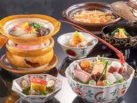 Sazanka Kaiseki + Glass of champagne toast or recommended Japanese sake