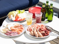 From July 1st [BBQ Standard Plan] All-you-can-drink including draft beer for 120 minutes (last order 30 minutes) + meat set x seafood set x vegetable set x tortilla chips