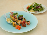 [Weekdays] TENQOO Lunch Appetizer Plate and Main Dish Set