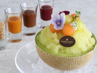 [6/16~9/30, Limited Quantity] Premium Shaved Ice Crown Melon | 6,000 yen