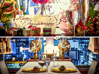 【フラワープレート付ディナープラン】演出フレンチ7皿＋乾杯酒＋フラワープレート|半個室確約