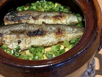 九頭竜天然鮎と季節野菜の土鍋ご飯ランチ