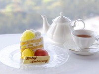 【オプション】スーパーメロンショートケーキ付デザートプレート(2日前までの予約制)