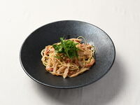 Peperoncino with Tokyo bamboo shoots and pancetta