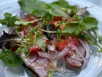 Today's recommended fresh fish carpaccio