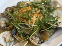 Peperoncino with bottarga, clams and cockles