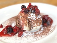 Rich berry tiramisu with plenty of mascarpone